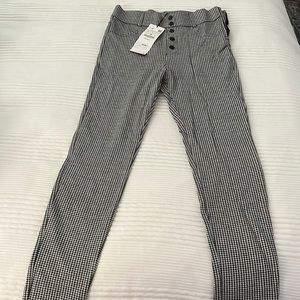 New Plaid Zara Leggings with Tags - Size L